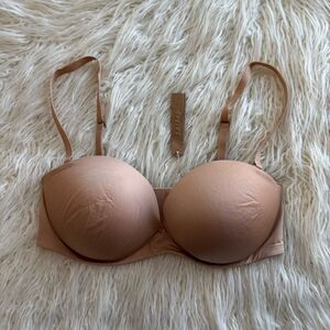 Skims Ultimate Push Up Strapless Bra Clay Size 36D